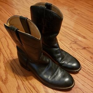 Justin Cowboy Boots - 5B Black